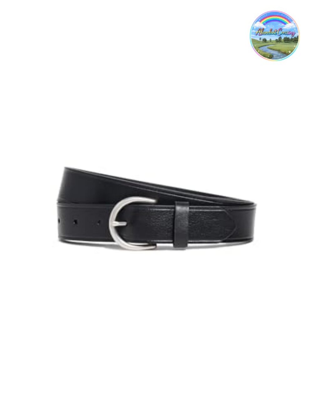 Madewell Leather Belt with Silver-Tone Buckle 1.25in